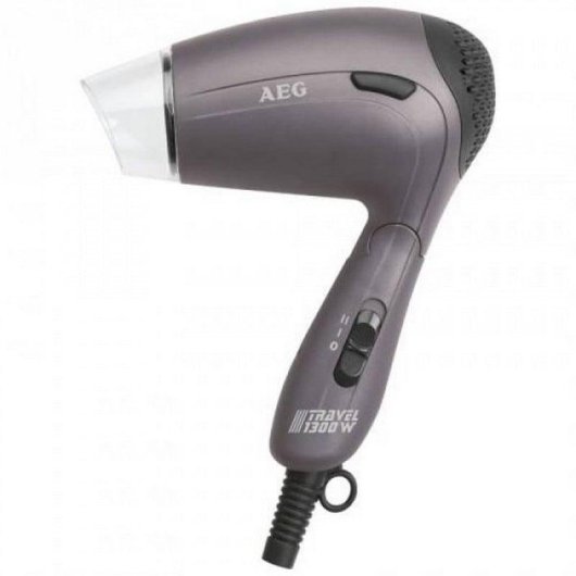 Phon da Viaggio Pieghevole AEG RS 5629 1300W 2 Temperature con Diffusore Grigio