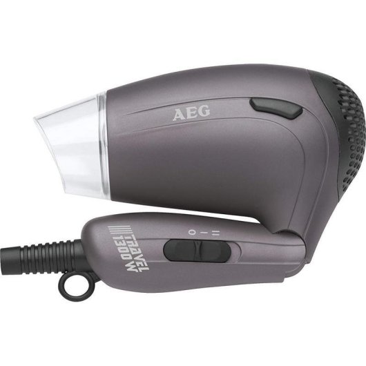 Phon da Viaggio Pieghevole AEG RS 5629 1300W 2 Temperature con Diffusore Grigio