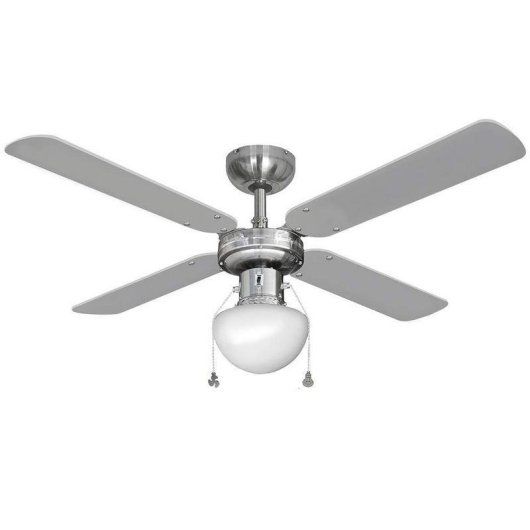 Deckenventilator mit Licht EDM Caribe 60W 102cm 3 Stufen Kettenzug Reversible Flügel
