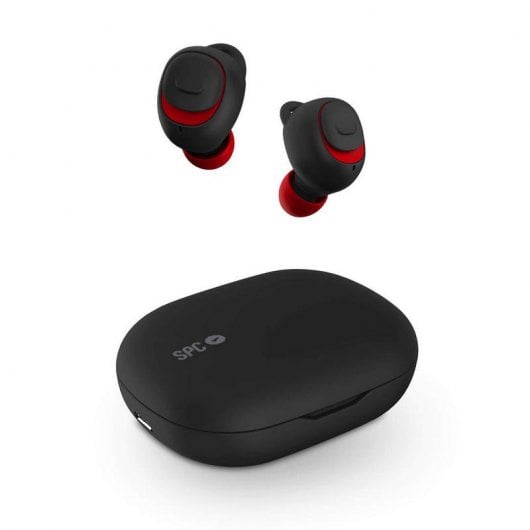 SPC Ebon Go Auriculares Bluetooth Negro/Rojo