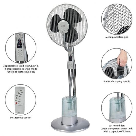 AEG VL 5569 LB Ventoinha Nebulizadora com Comando 85W