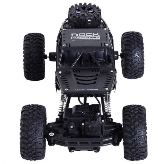 Aosom RC Crawler Carro Telecomandado Todo-o-Terreno Preto