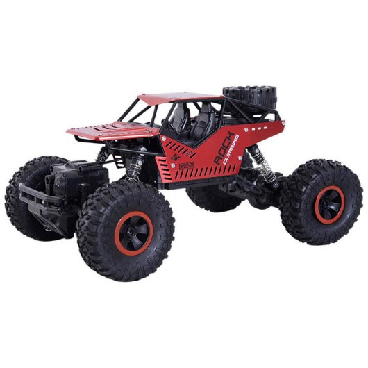 Aosom RC Crawler Carro Telecomandado Todo-o-Terreno Vermelho