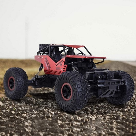 Aosom RC Crawler Carro Telecomandado Todo-o-Terreno Vermelho