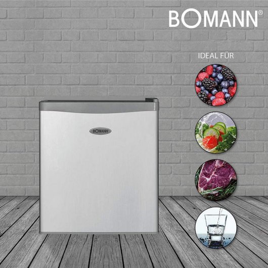 Bomann KB 389 Mini Nevera con Congelador 42L E Plata