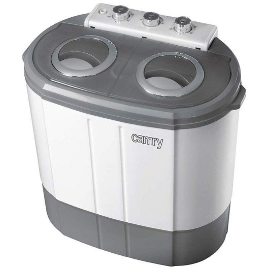 Bovenlader Wasmachine Camry Premium CR8052 3 kg A Draagbaar Wit/Grijs