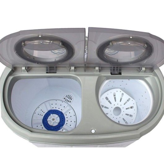 Lave-linge Camry CR8052 Top 3kg 450W Classe A Blanc/Gris Portable