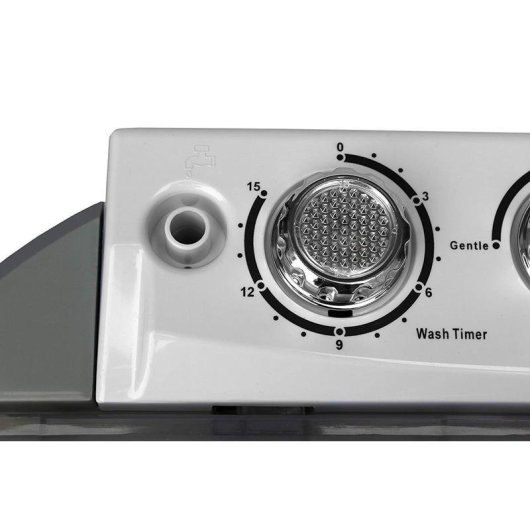 Lave-linge Camry CR8052 Top 3kg 450W Classe A Blanc/Gris Portable