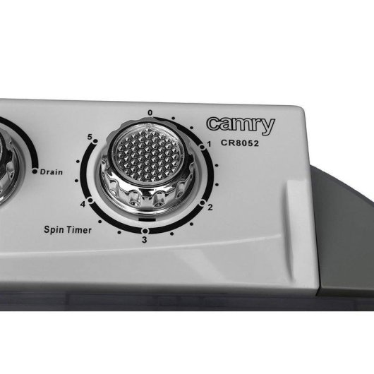Lave-linge Camry CR8052 Top 3kg 450W Classe A Blanc/Gris Portable