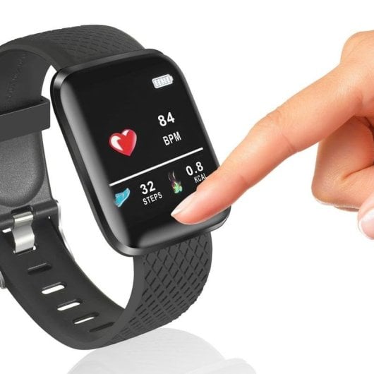 Fierro Sporty Reloj Smartwatch Curvo Negro