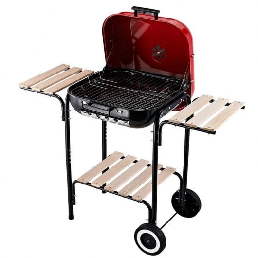 Outsunny Barbacoa Portátil Multifuncional de Carbón