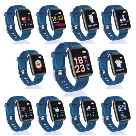 Fierro Sporty Reloj Smartwatch Curvo Azul
