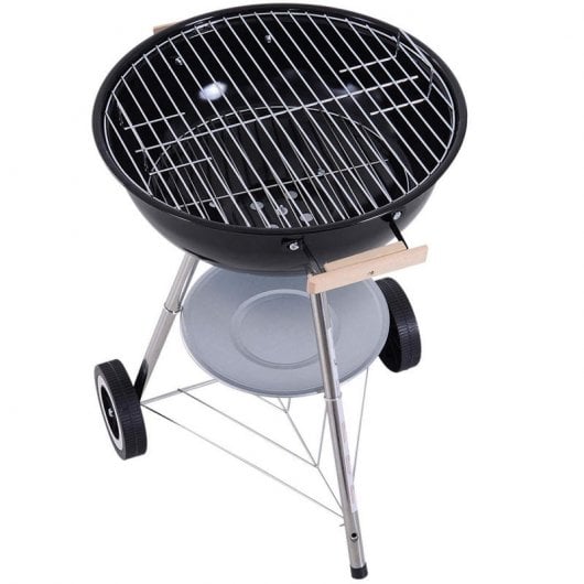 Outsunny Barbacoa Portátil Circular de Carbón