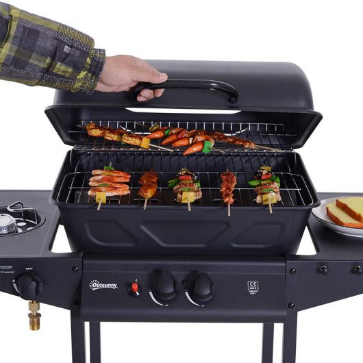 Outsunny Barbacoa de Gas 5.5KW