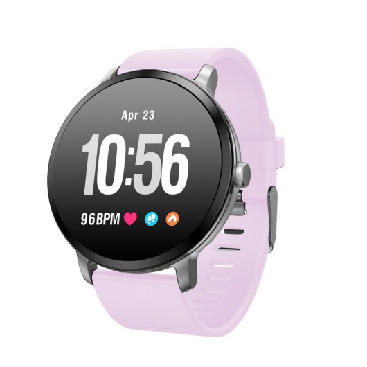 Fierro Round Beng IP67 Reloj Smartwatch Rosa
