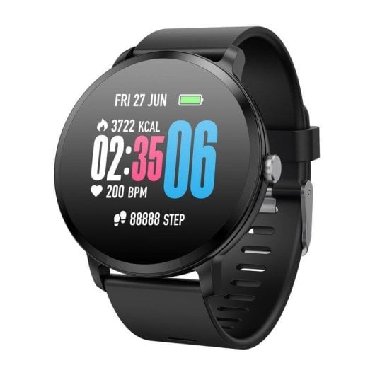Fierro Round Beng IP67 Reloj Smartwatch Negro
