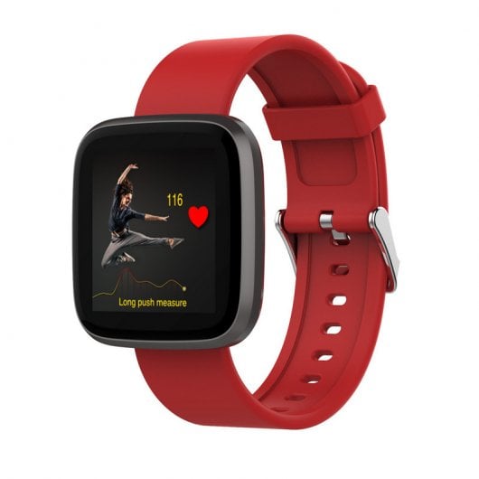 Fierro Campus IP67 Reloj Smartwatch Deportivo Negro/Rojo