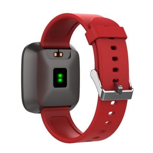 Fierro Campus IP67 Reloj Smartwatch Deportivo Negro/Rojo