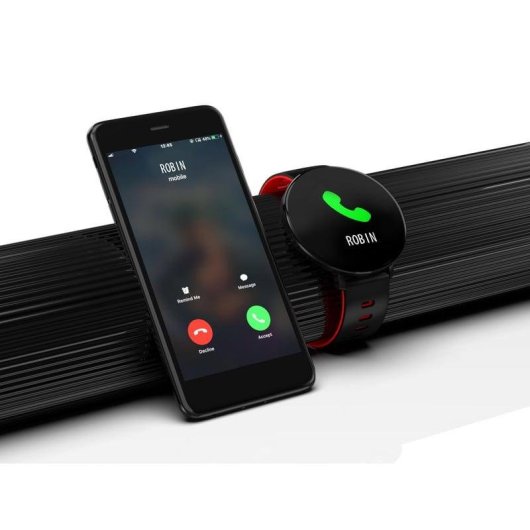 Fierro IP68 Alabama Reloj Smartwatch Rojo