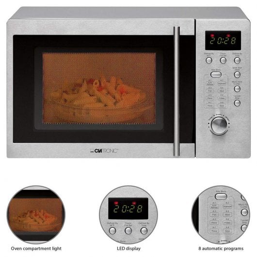 Clatronic MWG 778 U Mikrowelle Arbeitsplatte Grill-Mikrowelle 20 l 800 W Weiß