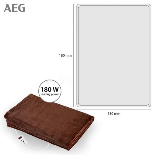 AEG WZD 5648 Manta Eléctrica 180W Marrón