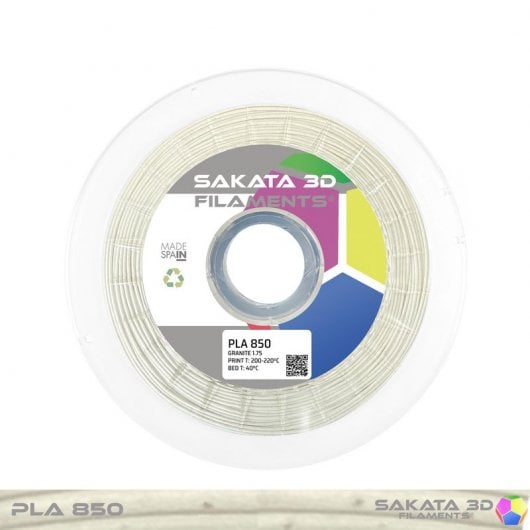 Sakata 3D Bobina de Filamento PLA 850 1.75 mm Granito 1Kg