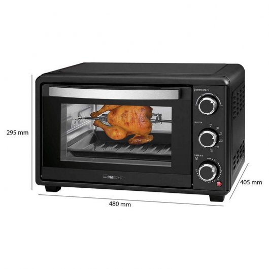 Clatronic MBG 3727 Horno Grill de Sobremesa Asador de Pollos 25L 1500W
