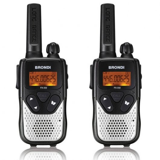 Brondi FX-332 Pack 2 Walkie Talkies de Longo Alcance