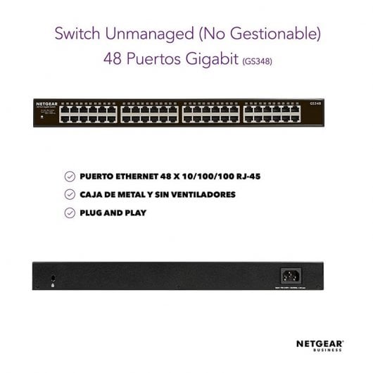 NETGEAR GS348 Gigabit Ethernet (10/100/1000)