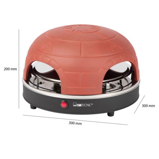 Clatronic PO 3681 Horno Especial para 4 Mini Pizzas 900W