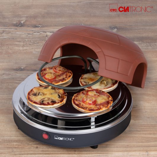 Clatronic PO 3681 Horno Especial para 4 Mini Pizzas 900W