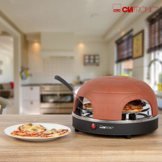 Clatronic PO 3681 Horno Especial para 4 Mini Pizzas 900W