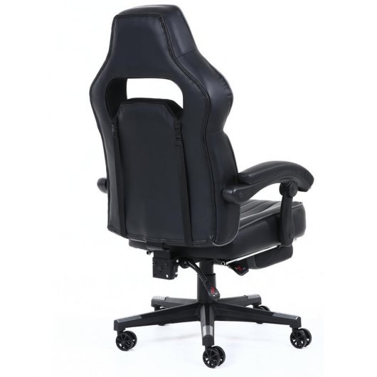 F36-2 Silla Gaming con Reposapiés Gris/Negra