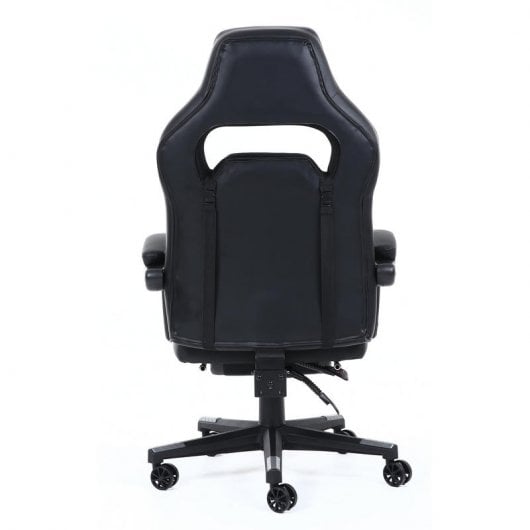 F36-2 Silla Gaming con Reposapiés Gris/Negra
