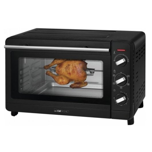 Tischbackofen Clatronic MBG 3728 Grill 30L 1500W Schwarz Edelstahl