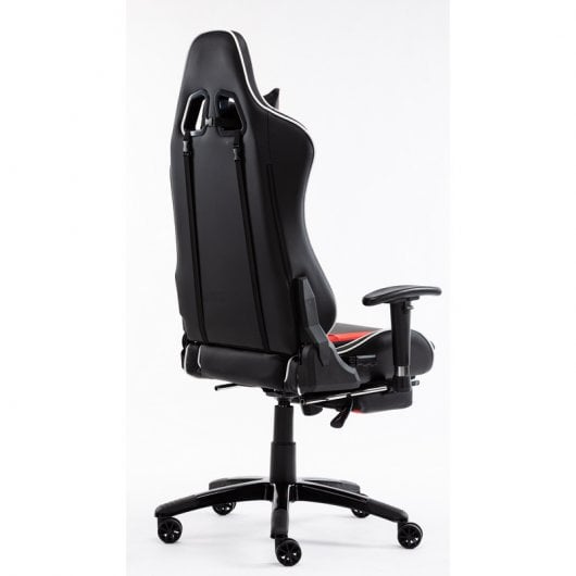 F004 Silla Gaming con Reposapiés Roja/Negra
