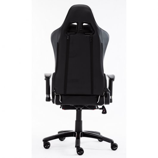 F004 Silla Gaming con Reposapiés Roja/Negra