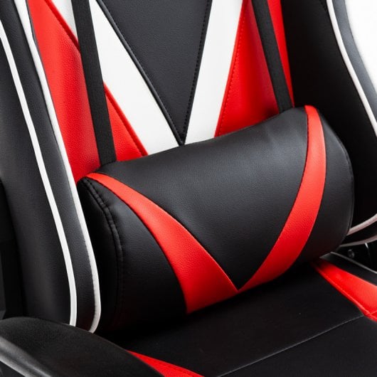 F004 Silla Gaming con Reposapiés Roja/Negra