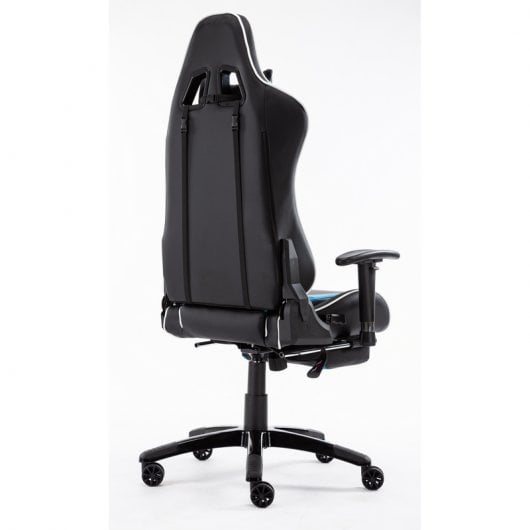 F004 Cadeira Gaming com Apoio para Pés Azul/Preta