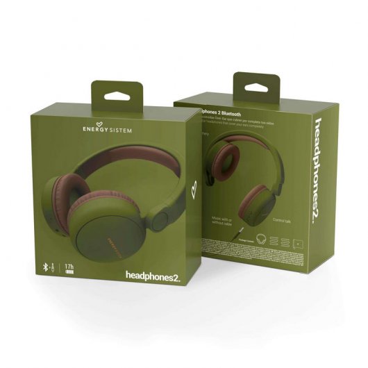Energy Sistem Headphones 2 Auriculares Bluetooth Verdes