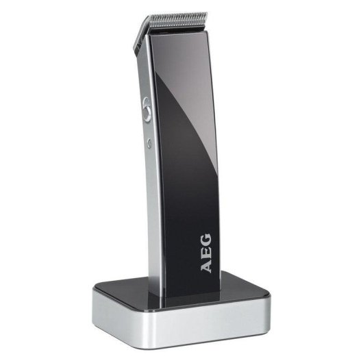 Máquina de Cortar Cabelo AEG HSM/R 5638 Sem Fios 9mm 3 Pentes Aço Inoxidável