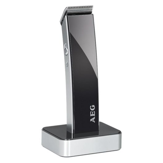 Máquina de Cortar Cabelo AEG HSM/R 5638 Sem Fios 9mm 3 Pentes Aço Inoxidável