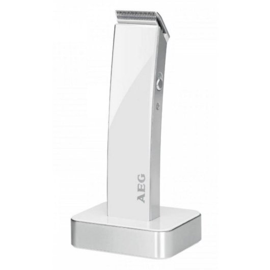 Tondeuse Homme AEG HSM/R 5638 Sans Fil Acier Inoxydable 3 Sabots 9mm Brosse de nettoyage