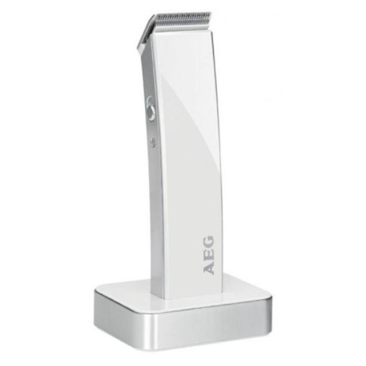 Tondeuse Homme AEG HSM/R 5638 Sans Fil Acier Inoxydable 3 Sabots 9mm Brosse de nettoyage