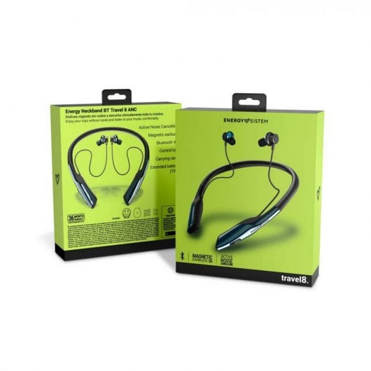 Energy Sistem Neckband BT Travel 8 ANC Auriculares Deportivos Negro/Azul