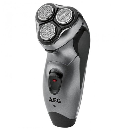 Máquina de Barbear Facial AEG HR 5654 Recarregável Seco e a Húmido 3 Cabeças Aparador