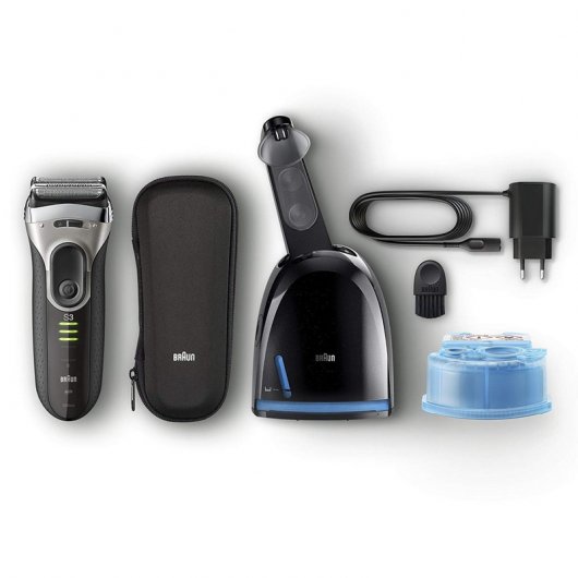 Braun Series 3 ProSkin 3090cc Afeitadora Negra + Base + Funda