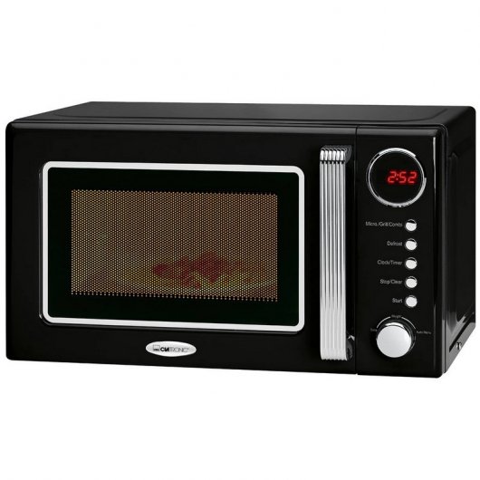 Clatronic MWG 790 Rock&Retro Micro-ondas com Grill 20L 700W Preto