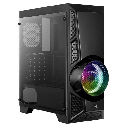 Aerocool AeroEngine RGB Tempered Glass USB 3.0 Schwarz