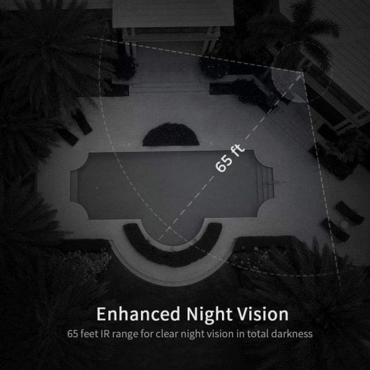 Câmera de vigilância Foscam G4EP 2K Visão Noturna Externa Áudio Bidirecional